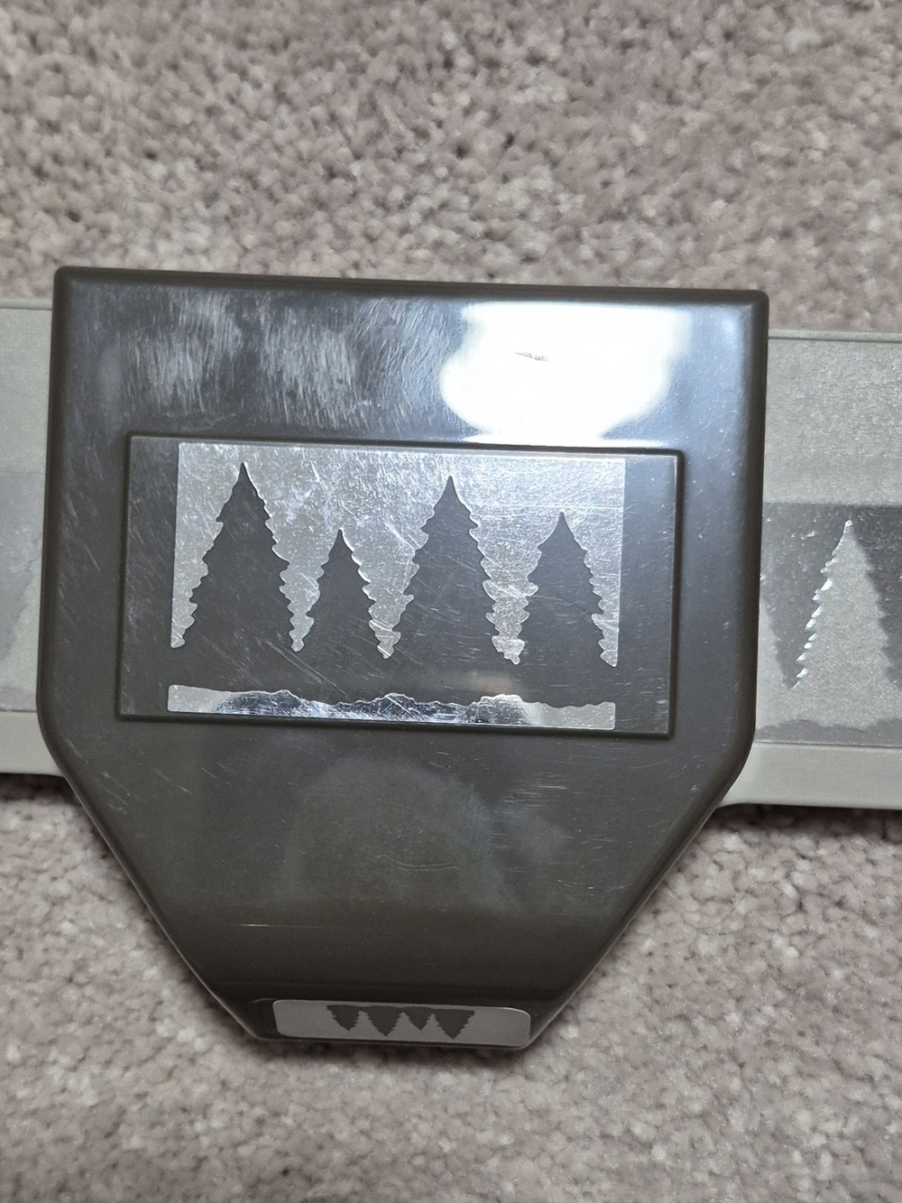 Stampin' Up! Tree and Holly Punches in Gray/Silver - Picture 2 of 5